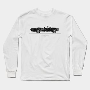 Pontiac GTO convertible 1967 - Black and White Watercolor Long Sleeve T-Shirt